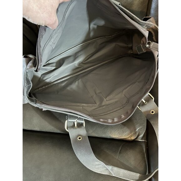 KENNETH COLE Reaction Gray/Pink Nylon Travel/ Messenger Bag NICE SEE ALL - Picture 8 of 16